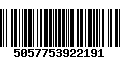 Código de Barras 5057753922191