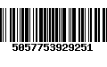 Código de Barras 5057753929251