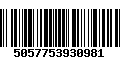 Código de Barras 5057753930981