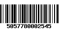 Código de Barras 5057780002545