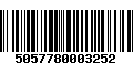 Código de Barras 5057780003252