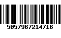 Código de Barras 5057967214716