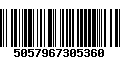 Código de Barras 5057967305360