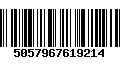 Código de Barras 5057967619214