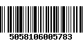 Código de Barras 5058106005783