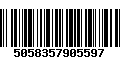 Código de Barras 5058357905597