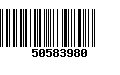 Código de Barras 50583980