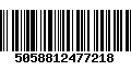 Código de Barras 5058812477218