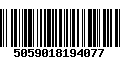 Código de Barras 5059018194077