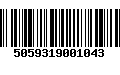 Código de Barras 5059319001043