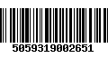 Código de Barras 5059319002651