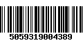 Código de Barras 5059319004389