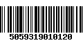 Código de Barras 5059319010120