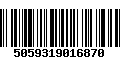 Código de Barras 5059319016870