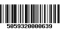 Código de Barras 5059320000639