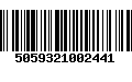 Código de Barras 5059321002441