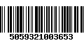 Código de Barras 5059321003653