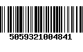 Código de Barras 5059321004841