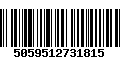 Código de Barras 5059512731815