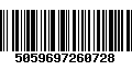 Código de Barras 5059697260728