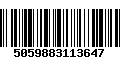 Código de Barras 5059883113647