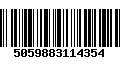 Código de Barras 5059883114354