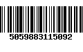 Código de Barras 5059883115092