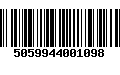 Código de Barras 5059944001098