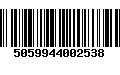 Código de Barras 5059944002538