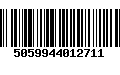 Código de Barras 5059944012711