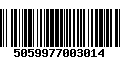 Código de Barras 5059977003014