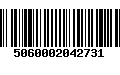 Código de Barras 5060002042731