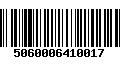 Código de Barras 5060006410017