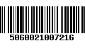 Código de Barras 5060021007216