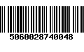 Código de Barras 5060028740048