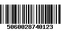 Código de Barras 5060028740123