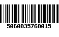 Código de Barras 5060035760015