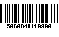 Código de Barras 5060040119990