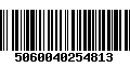 Código de Barras 5060040254813