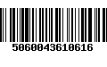 Código de Barras 5060043610616