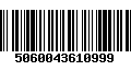 Código de Barras 5060043610999