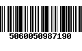 Código de Barras 5060050987190