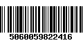 Código de Barras 5060059822416