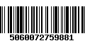 Código de Barras 5060072759881