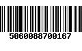 Código de Barras 5060088700167