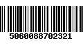 Código de Barras 5060088702321