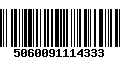 Código de Barras 5060091114333