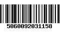 Código de Barras 5060092031158