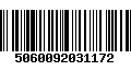 Código de Barras 5060092031172