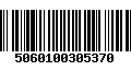 Código de Barras 5060100305370